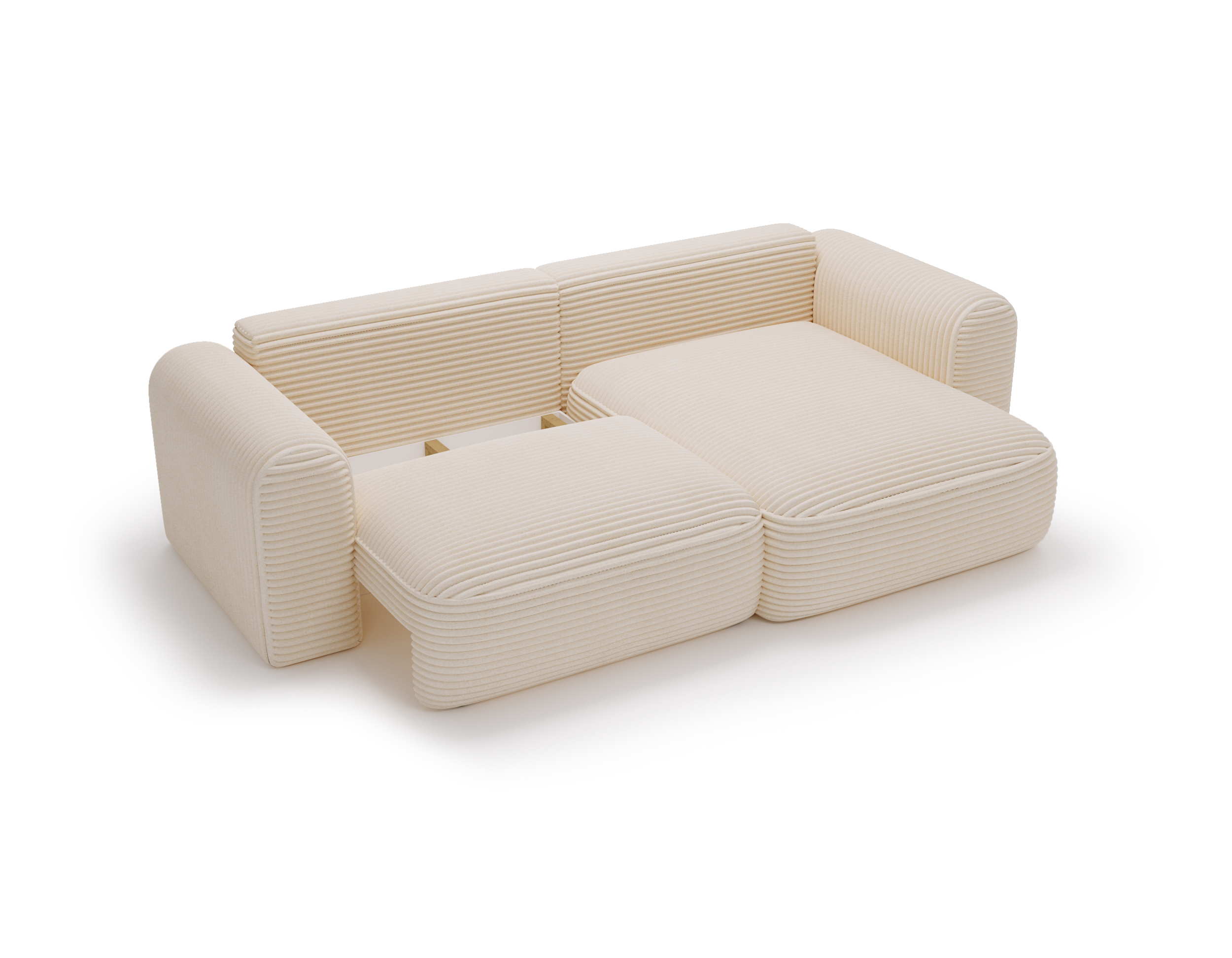 Ecksofa mit Schlaffunktion CORD BEIGE Next Ecksofa mit Schlaffunktion CORD BEIGE Next