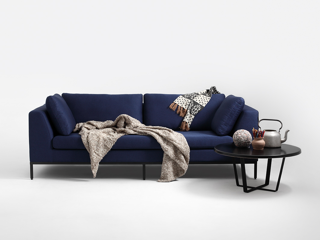 3-Sitzer Schlafsofa Sofa dunkelblau Ambient