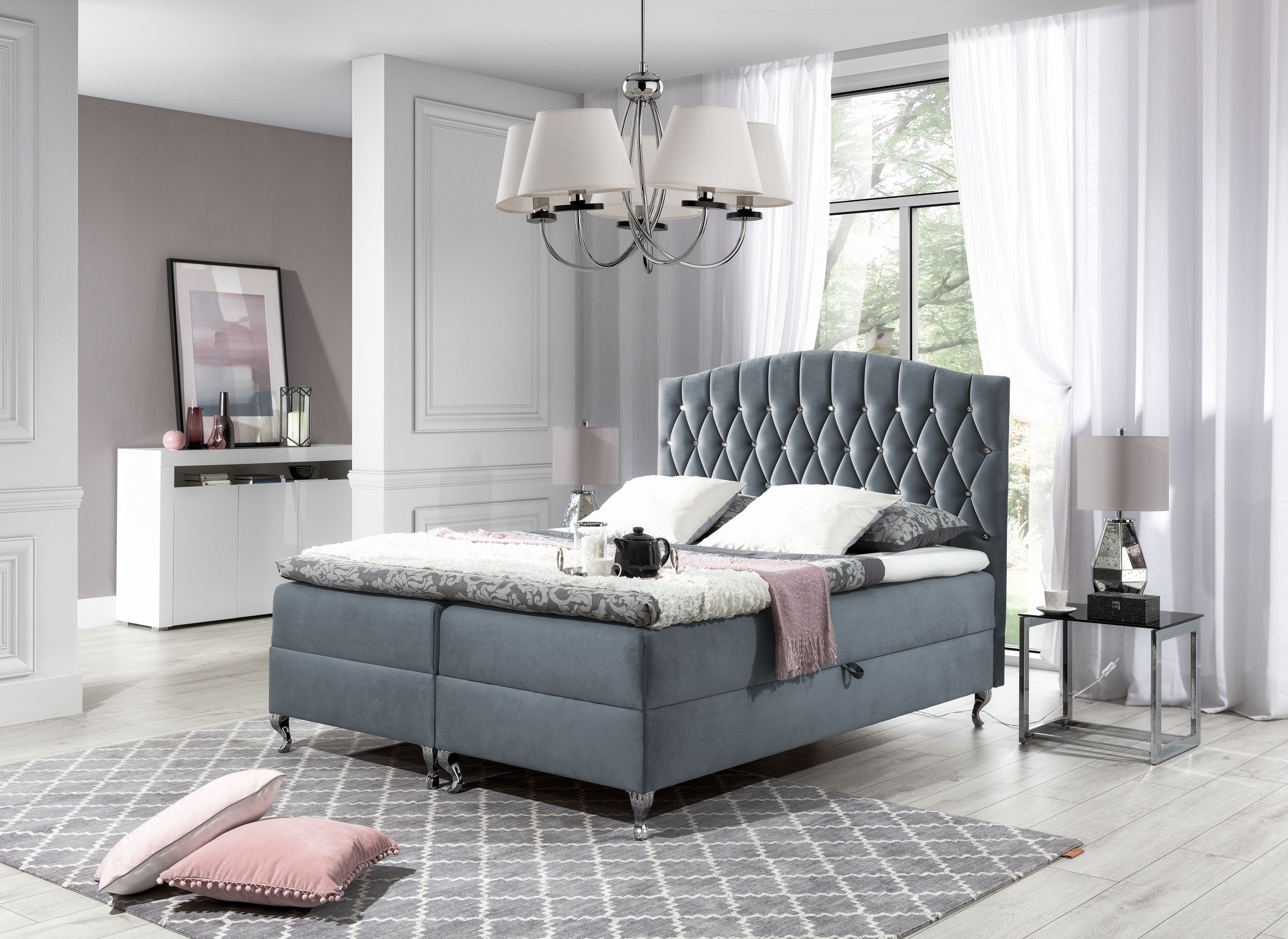 Boxspringbett mit Bettkasten Rico