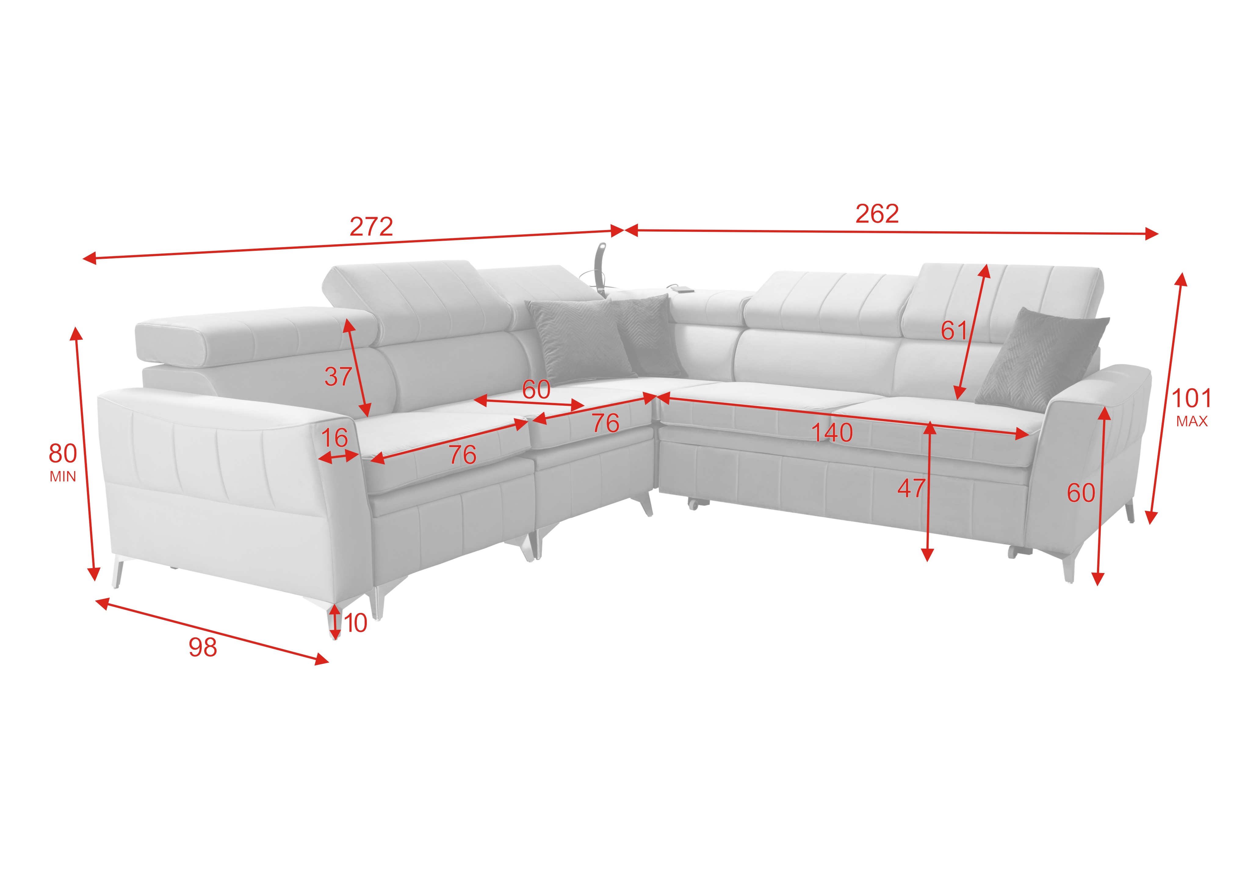 Eckschlafsofa Bartez IV