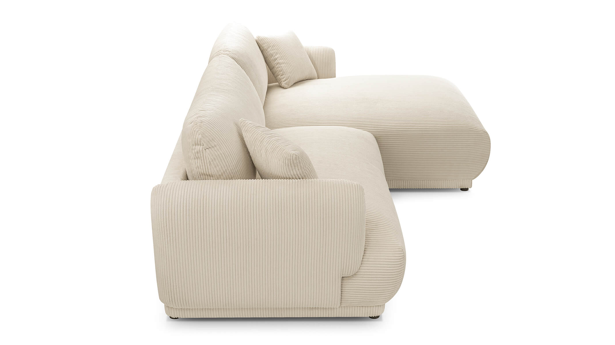  Ecksofa Cord Beige Charlie