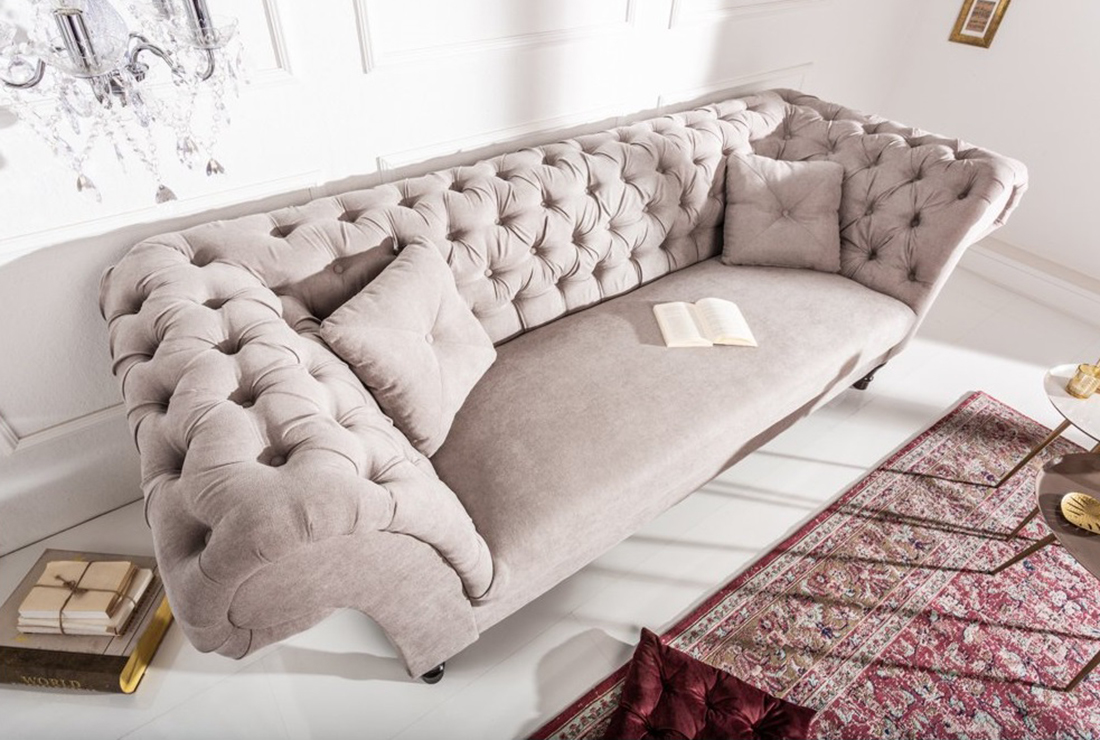 luxury Chesterfield Sofa 3-Sitzer 2-sitzer Charleston