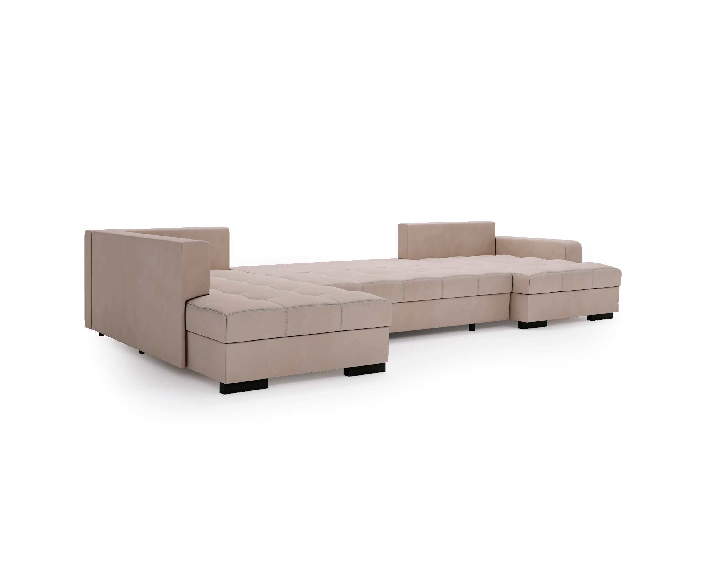 Wohnlandschaft mit Schlaffunktion & Bettkasten LAMA 