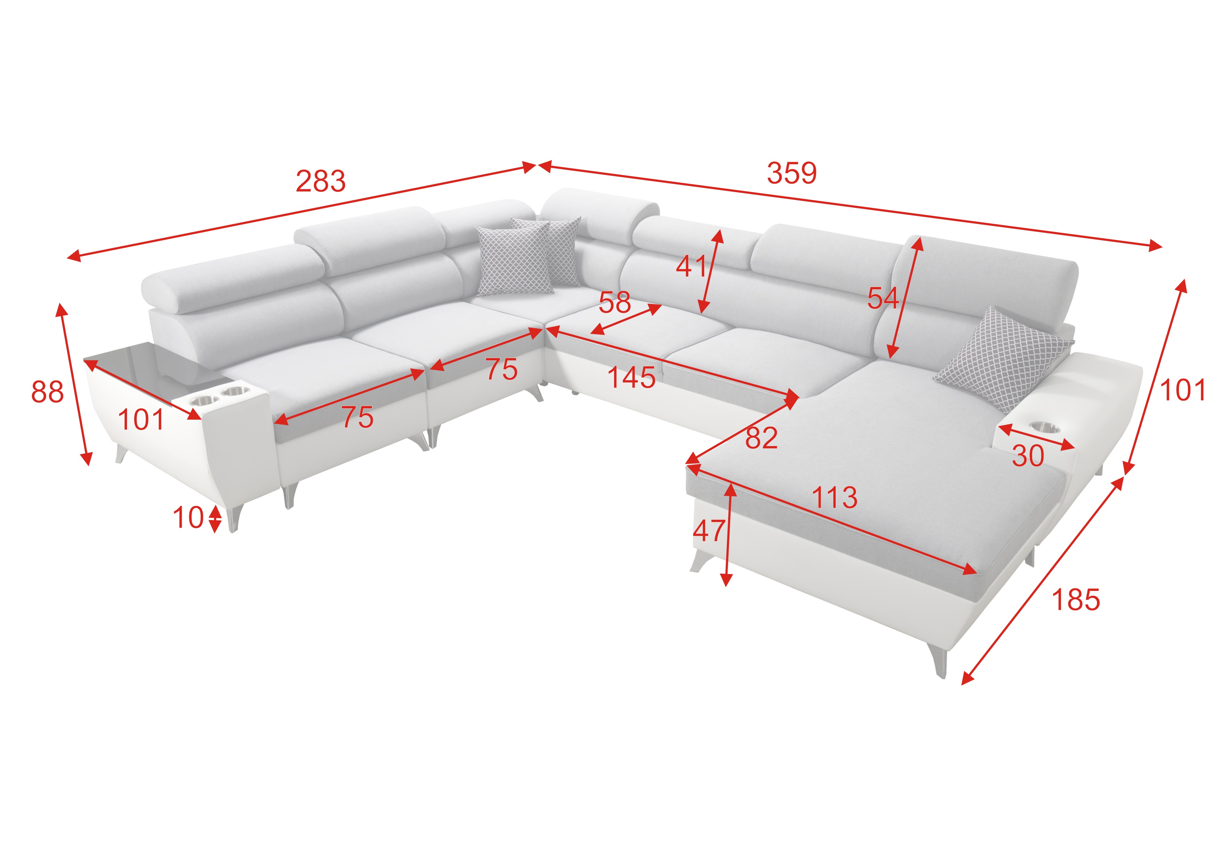 Wohnlandschaft Modivo U2