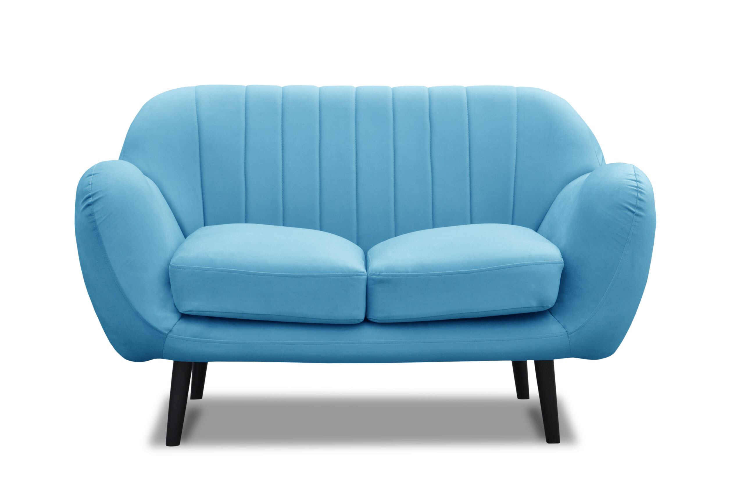 2-Sitzer Sofa samt hellblau blau Gobbi