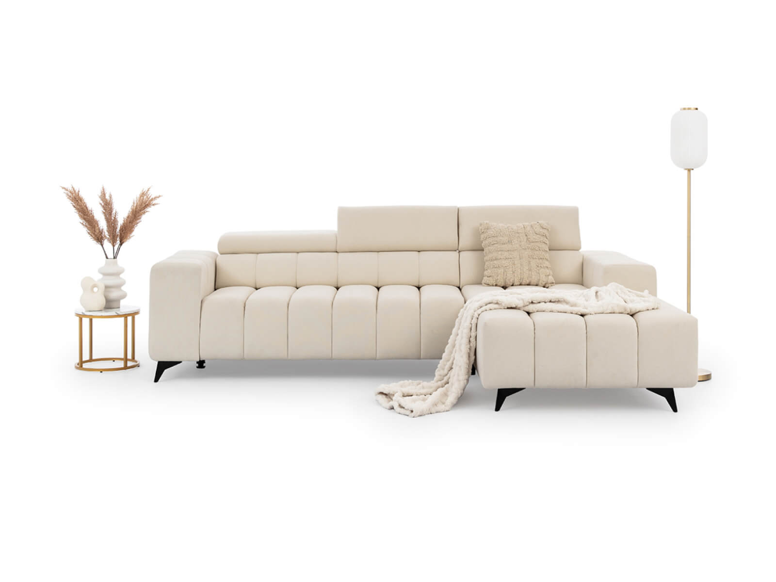 Ecksofa mit Schlaffunktion & Bettkasten DIOSA MINI