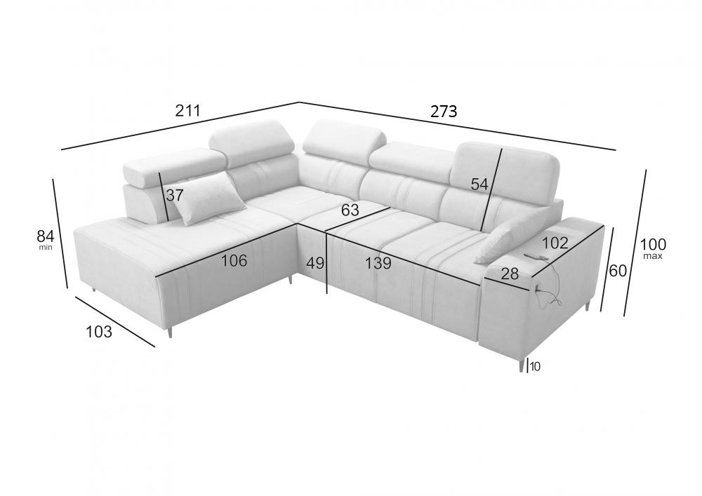 Eckschlafsofa Luigi Eckschlafsofa Luigi