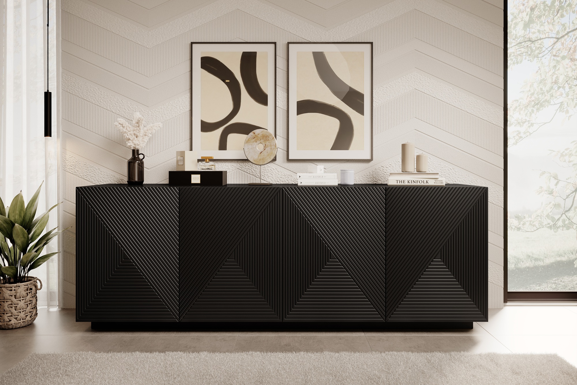 Sideboard schwarz 