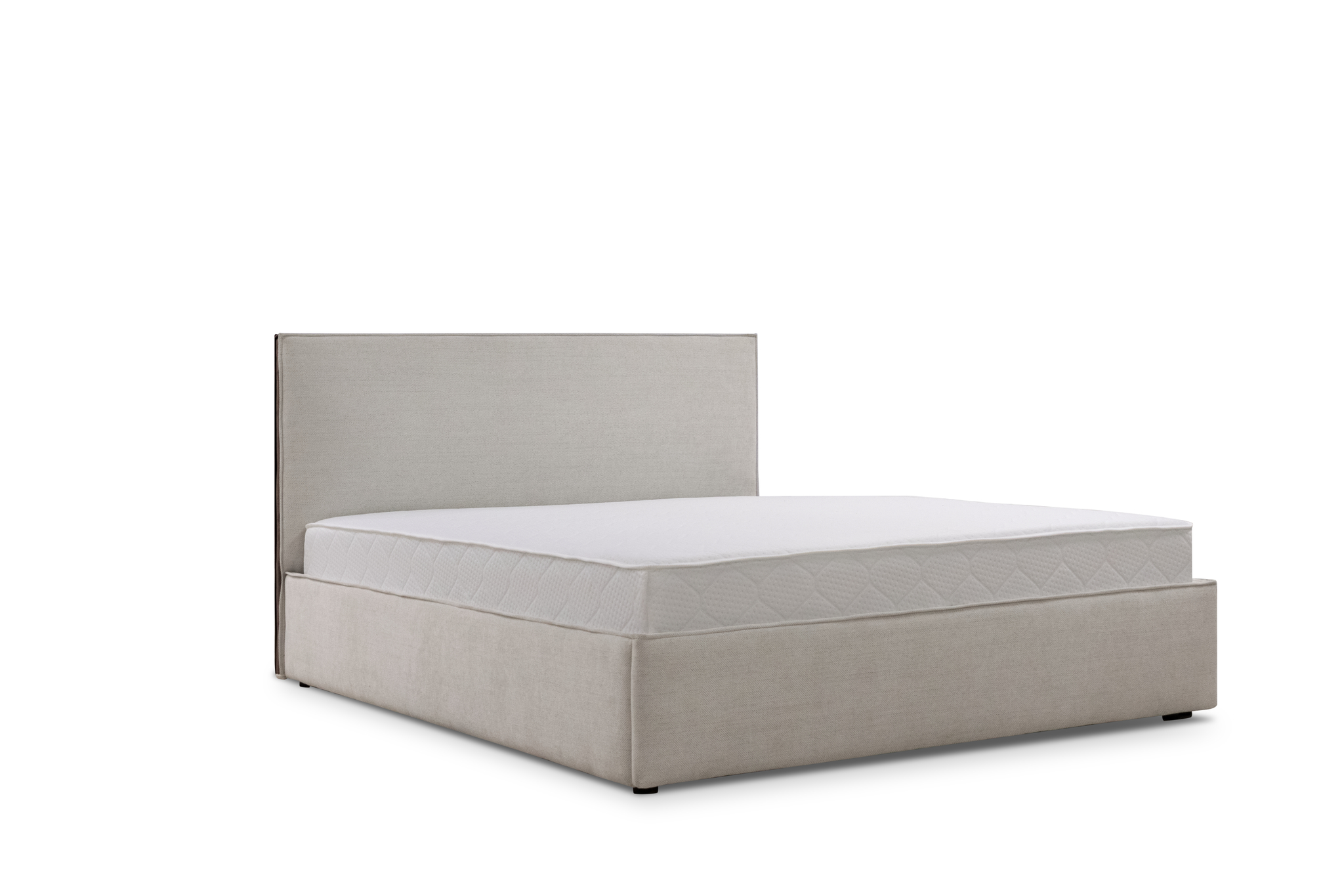 Polsterbett mit Bettkasten 180x200 Bianco