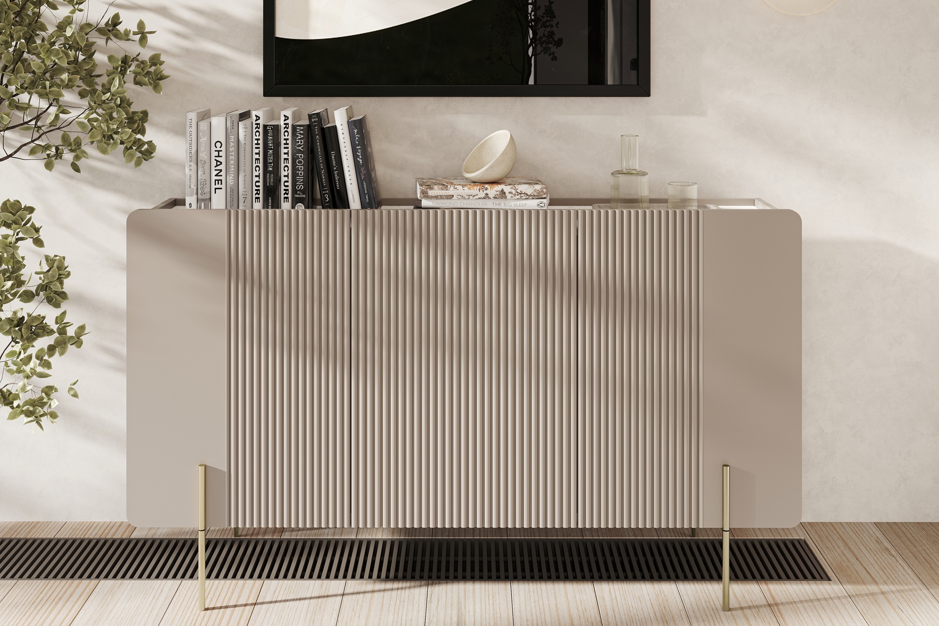 Kommode Beige Malmi 150