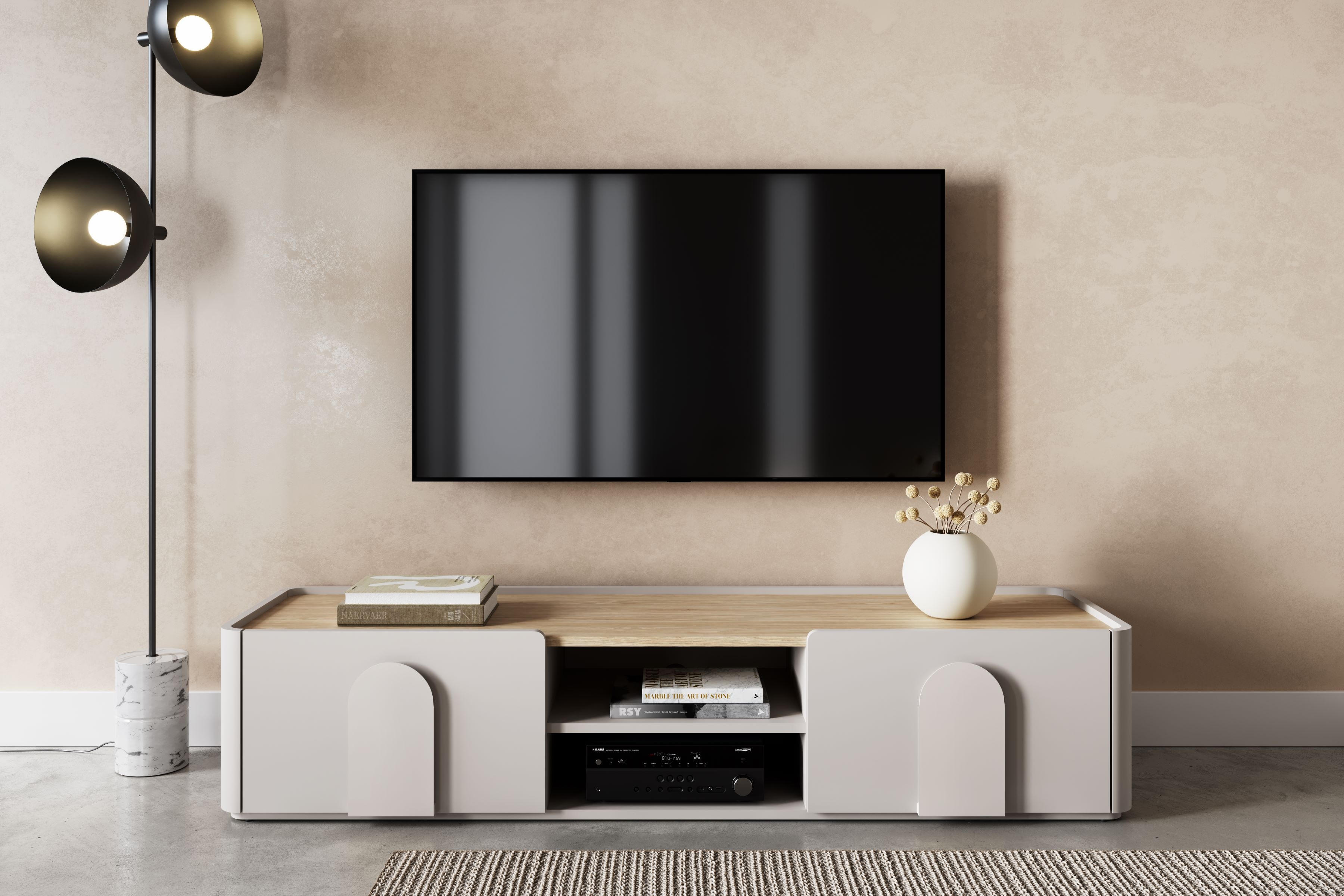 TV-Lowboard beige Amilio