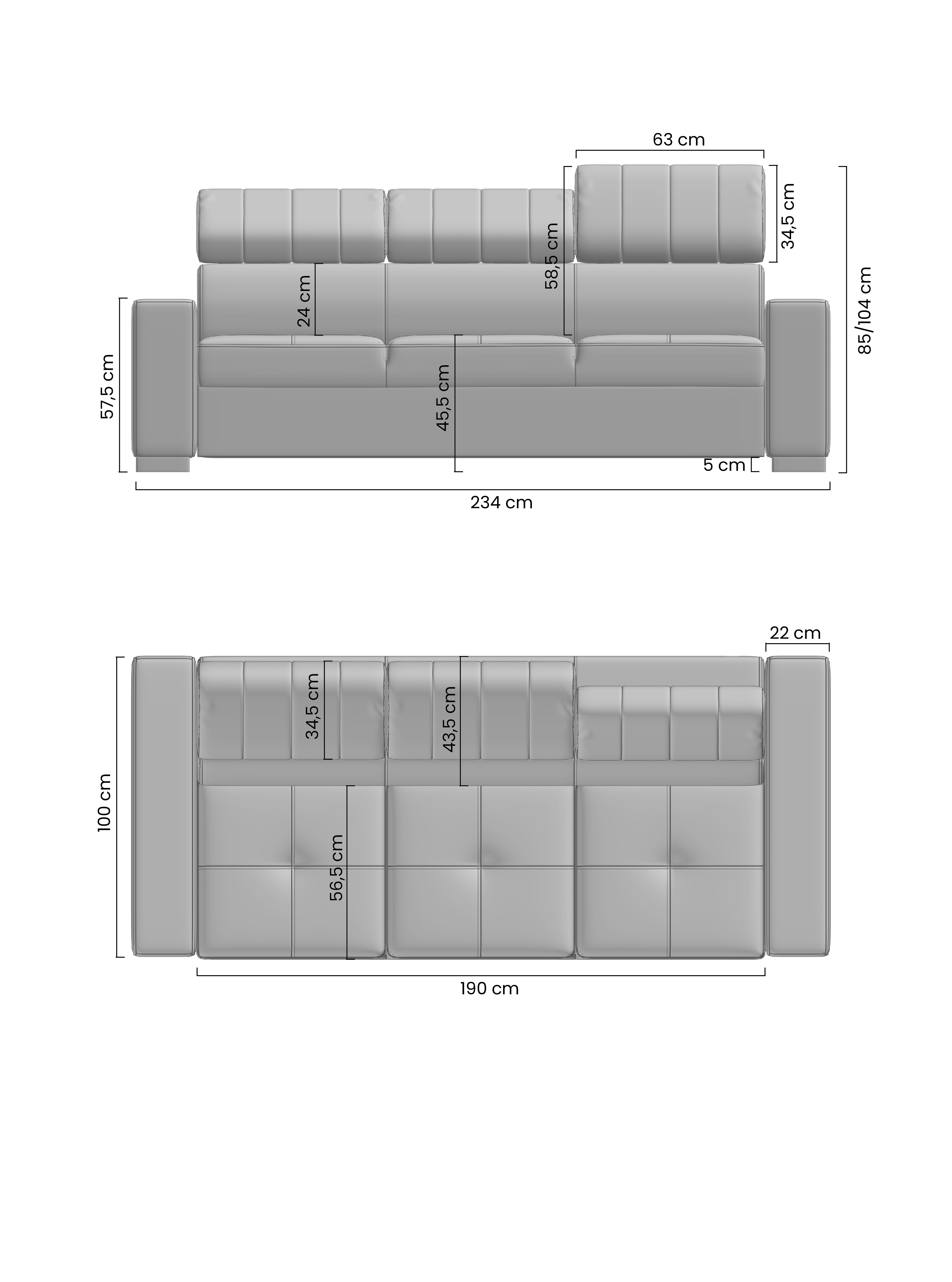 Schlafsofa Modeno