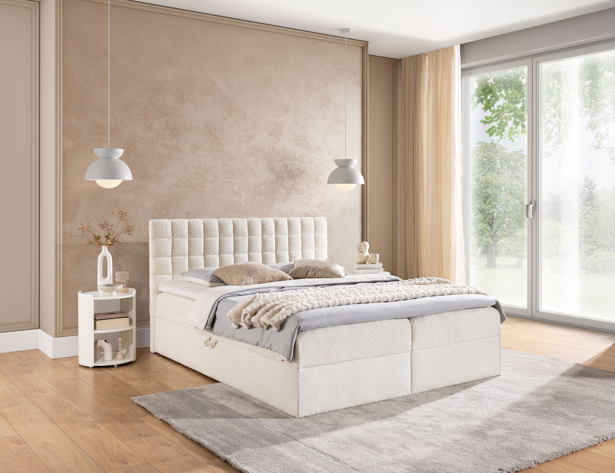 Boxspringbett 140x200 Figo mit Bettkasten Boxspringbett 140x200 Figo mit Bettkasten