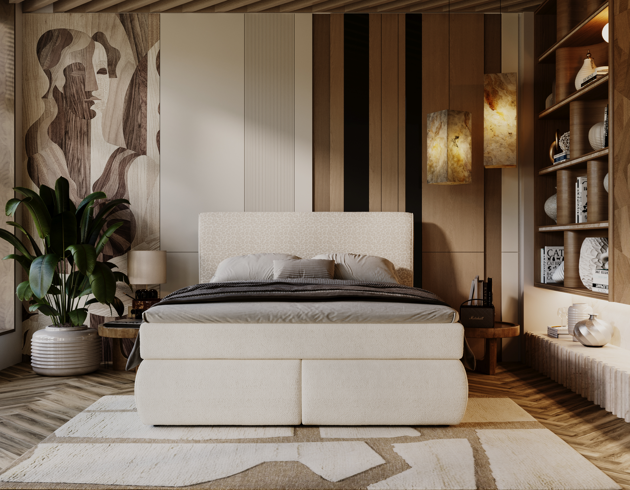 Boxspringbett 160x200 Amare mit Taschenfederkern Boxspringbett 160x200 Amare mit Taschenfederkern