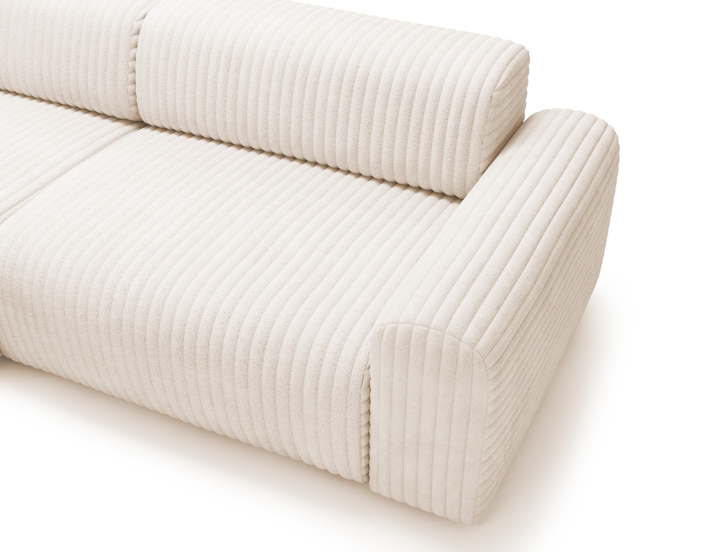 Ecksofa Cord Beige Valoris Ecksofa Cord Beige Valoris