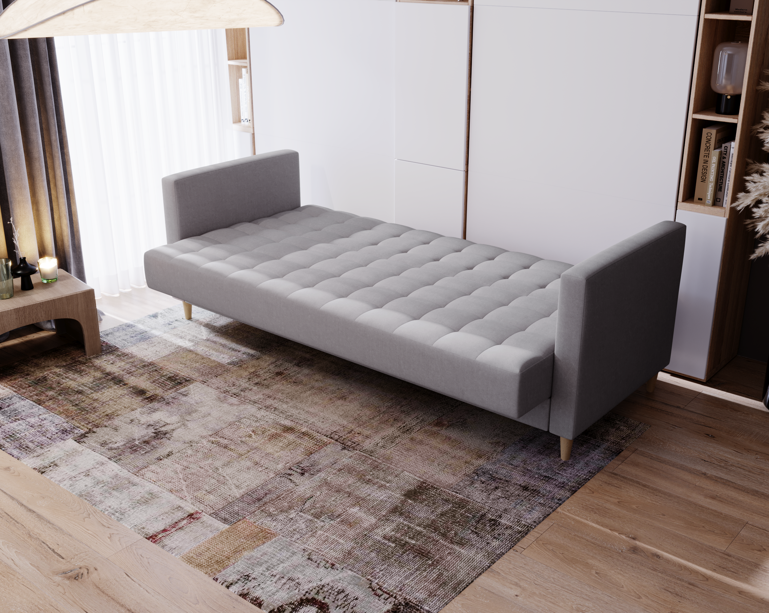 Schlafsofa mit Bettkasten Fandy 