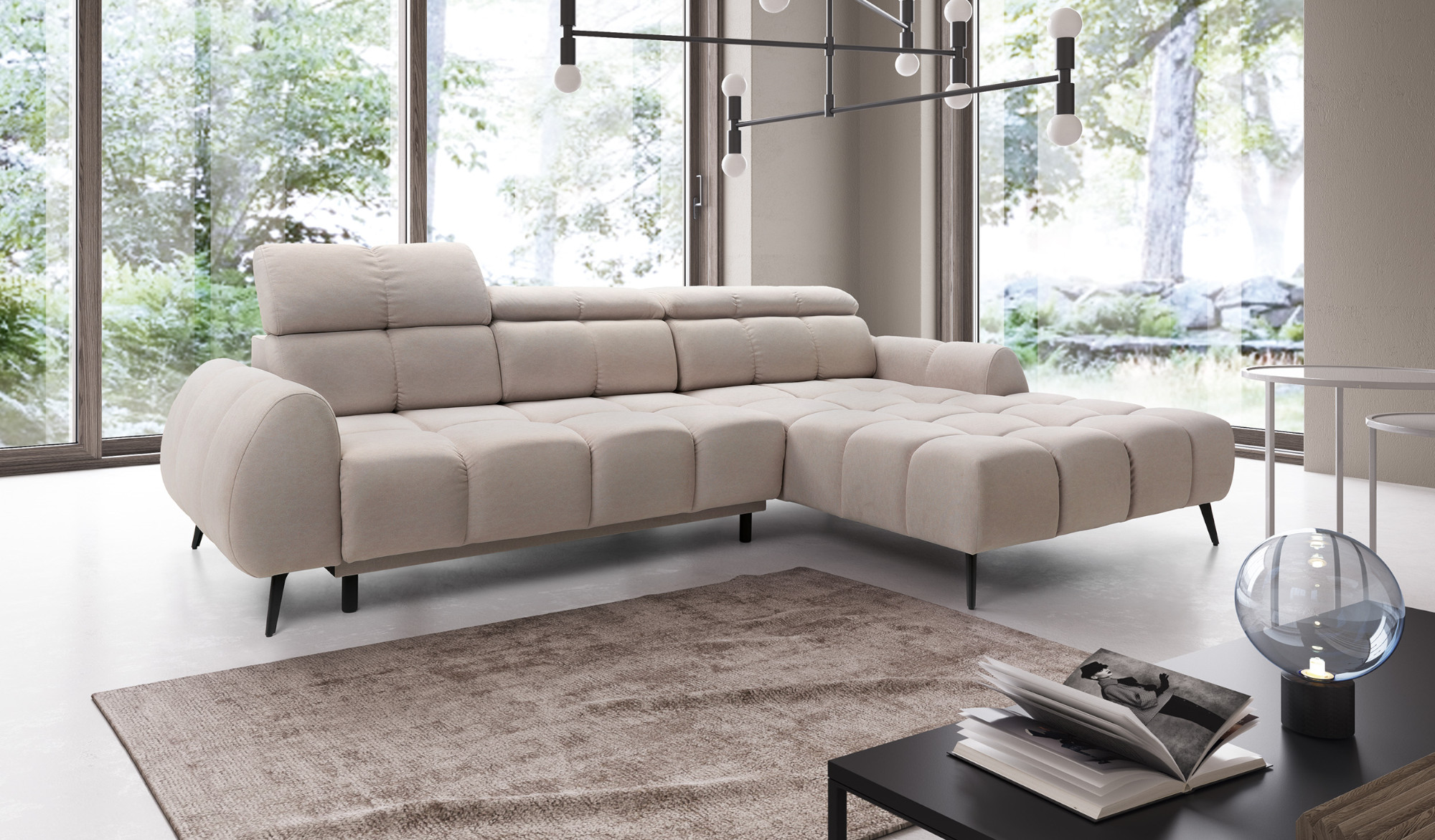 Eckschlafsofa Piano Ecksofa mit Schlaffunktion Piano