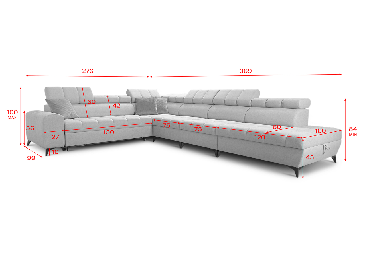 Eckschlafsofa Greco XXL