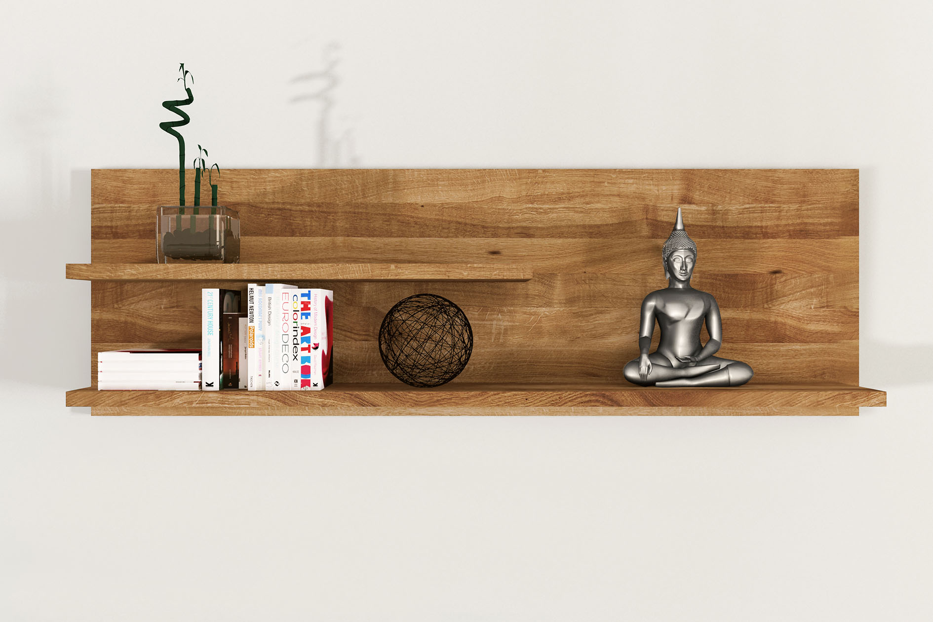 Massivholz Hängeregal Vinci