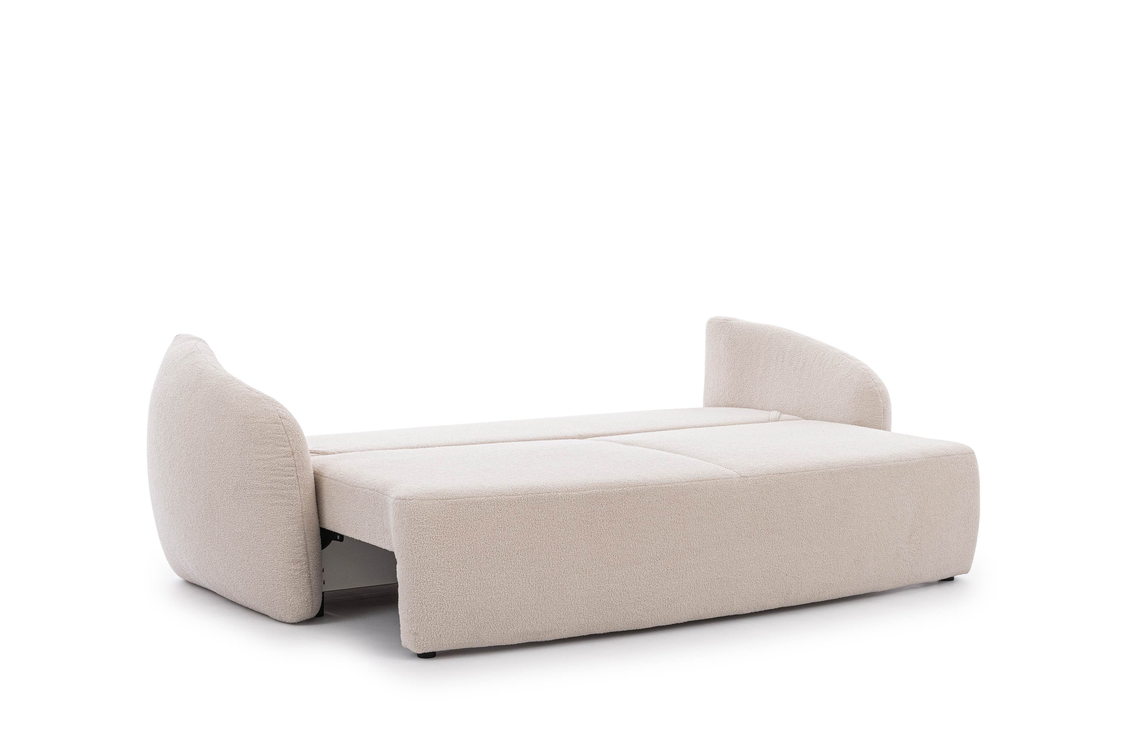 Schlafsofa mit Bettkasten Safran