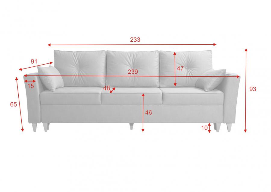 Schlafsofa mit Bettkasten Steffan 