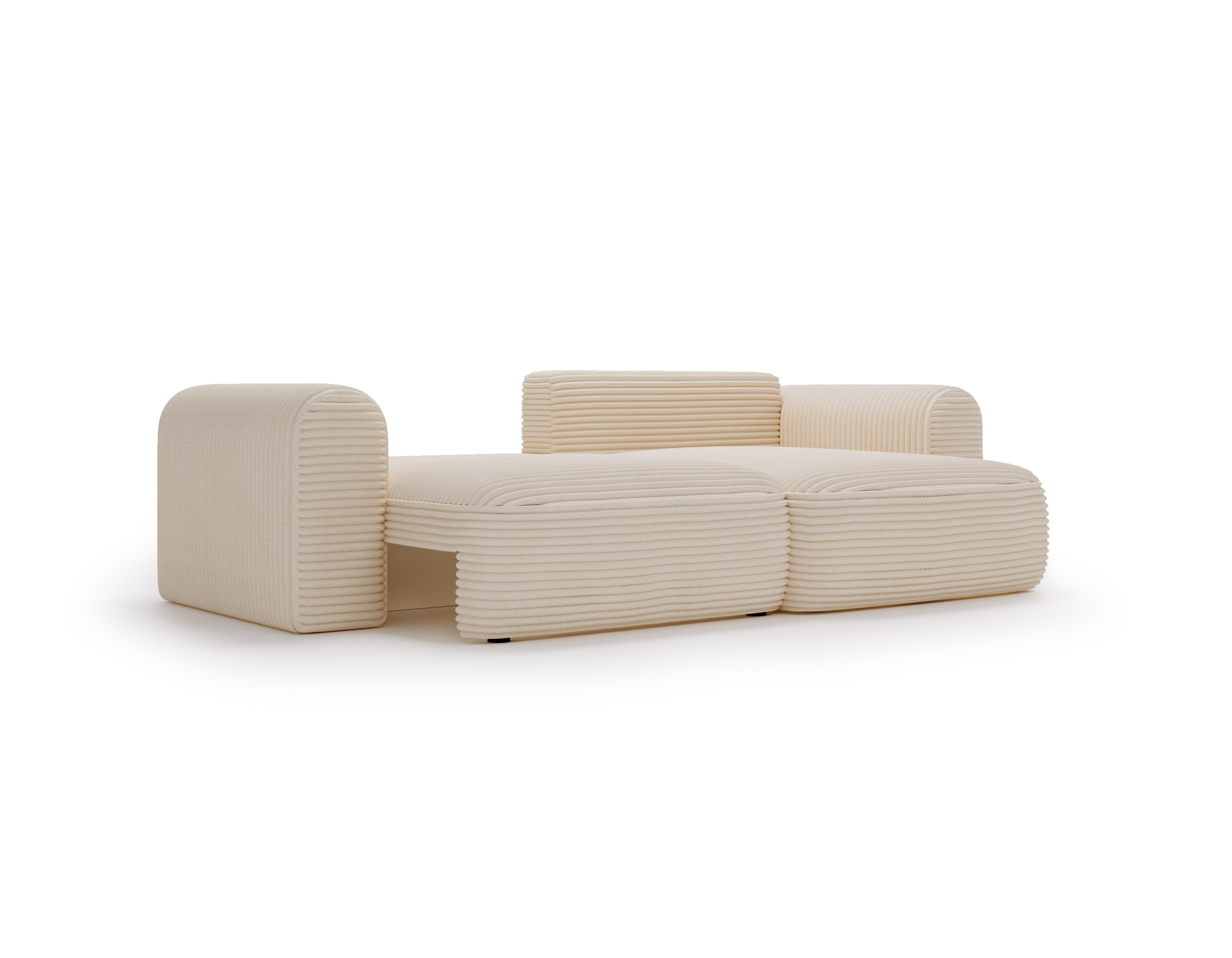 Ecksofa mit Schlaffunktion CORD BEIGE Next Ecksofa mit Schlaffunktion CORD BEIGE Next