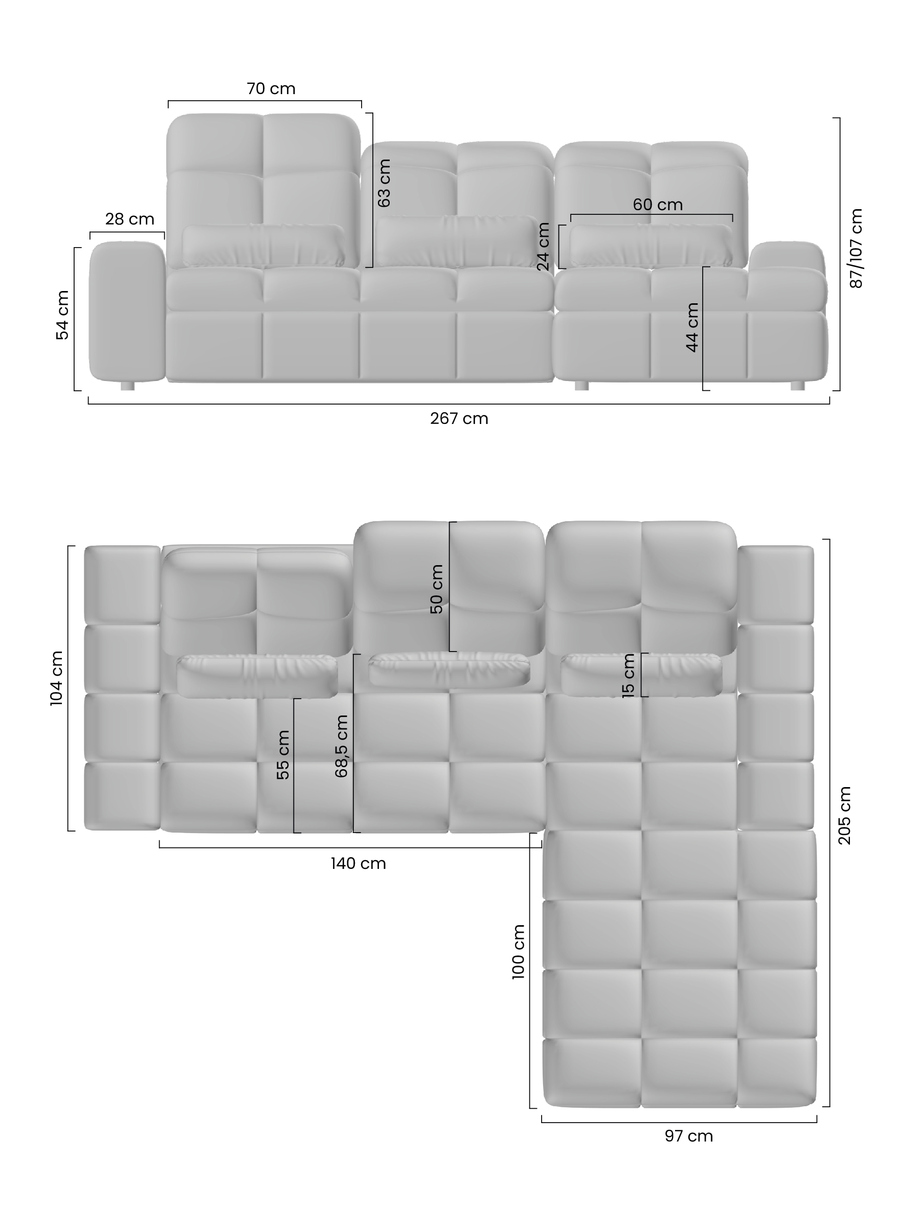 Eckschlafsofa mit Elektrik Magnelio mini Eckschlafsofa mit Elektrik Magnelio mini