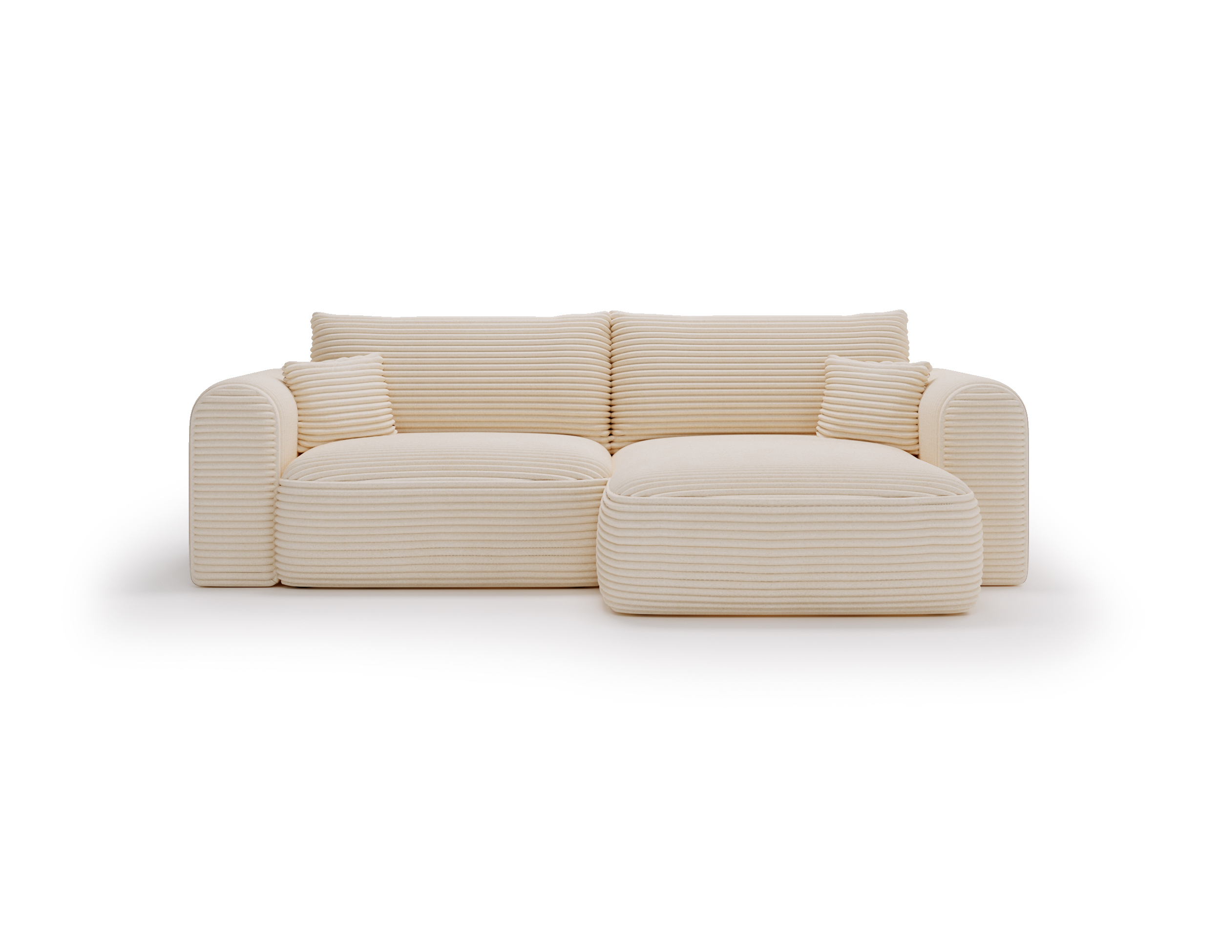 Ecksofa mit Schlaffunktion CORD Grün Next 