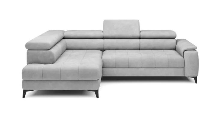 Sofa L-Form grau Hessy