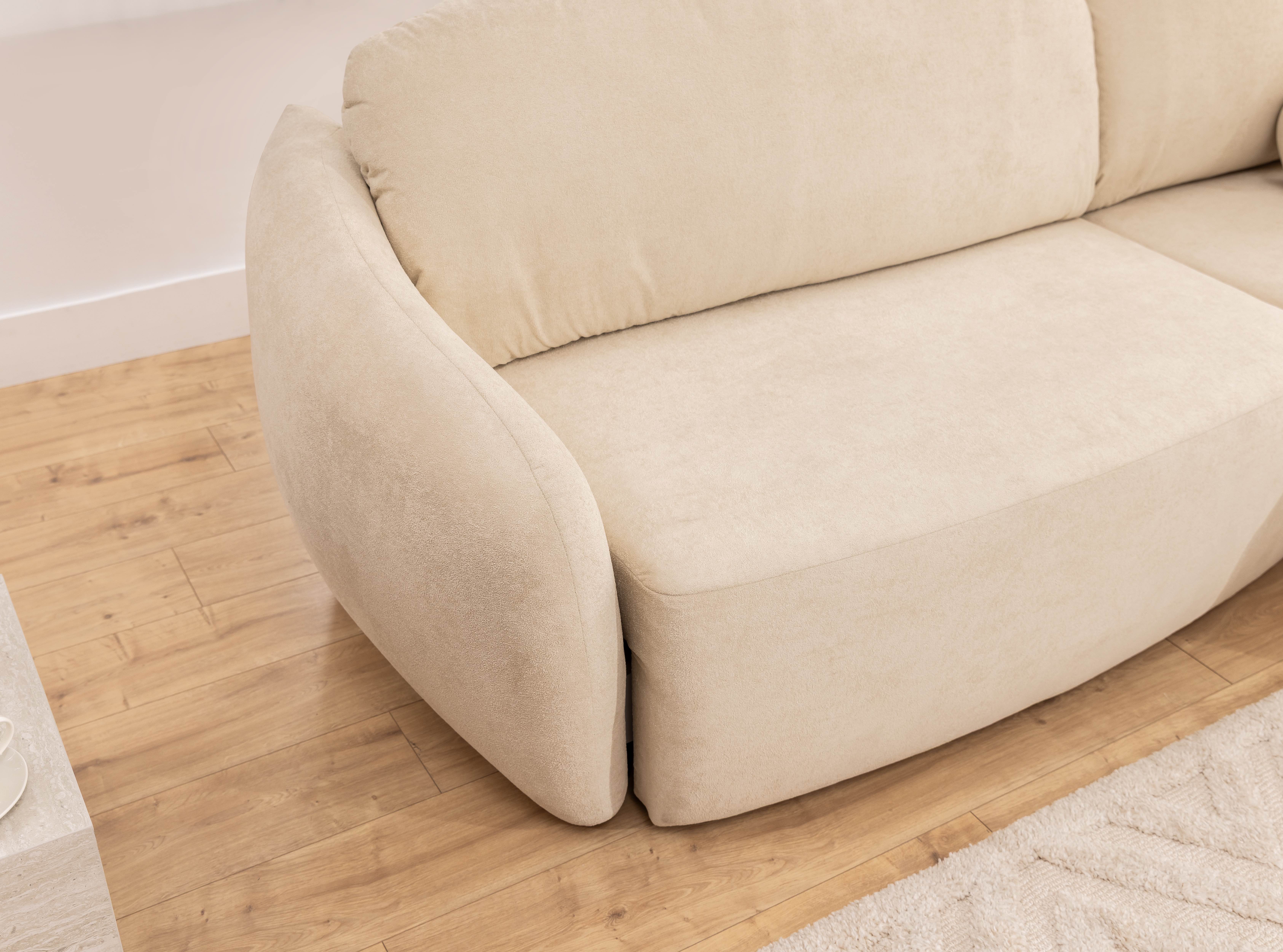 Ecksofa mit Schlaffunktion & Bettkasten Safran Ecksofa mit Schlaffunktion & Bettkasten Safran